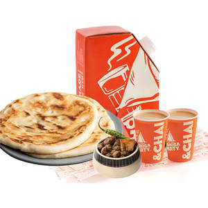 Chole Kulcha and Ginger Chai Combo
