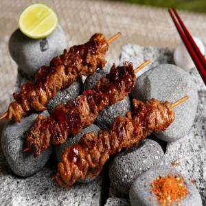 Charred Grilled Chicken Yakitori