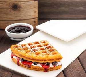 Blueberry Cream Cheese Waffle