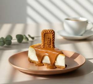 Lotus Biscoff Baked Cheesecake Slice