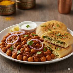 2 Special Amritsari Chole Kulcha