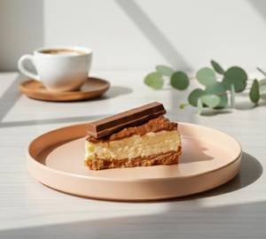 Kitkat Baked Cheesecake Slice