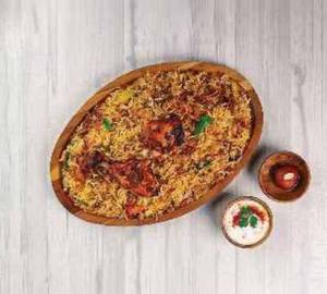 Hyderabadi Chicken Kebab Biryani