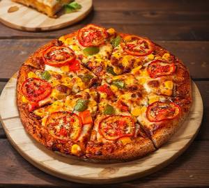 Tomato paneer pizza