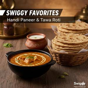 Handi Paneer + 2 Tawa Roti Butter + Salad