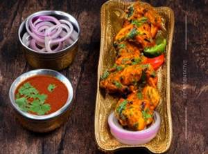 Veg achari chicken tikka