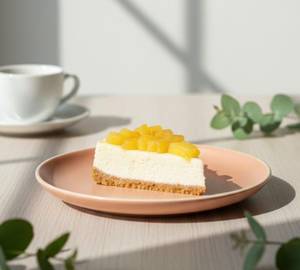 Pineapple Baked Cheesecake Slice