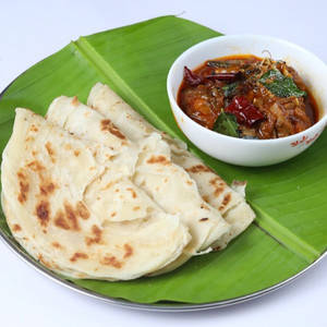 3 Porotta + Chicken Curry