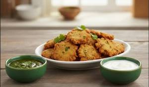 Kuttu Pakodi With Dahi & Chatni
