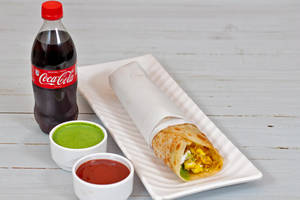 Chicken Kebab Roll with Cold Drink
