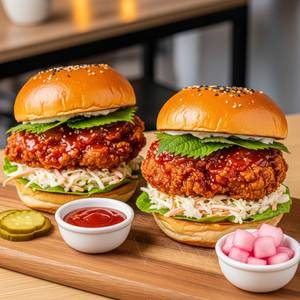 Korean Chicken Burger