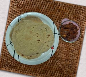 Chapati and chicken roast combo