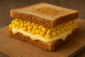 Corn Red Cheese Sandwich 
