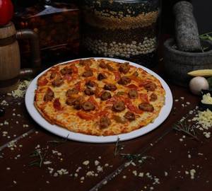 Chicken sheek kebab pizza
