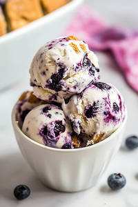 Blueberry Cheesecake Ice Cream