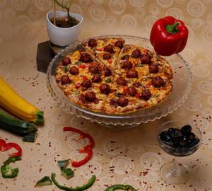 Veg ball manchurian pizza