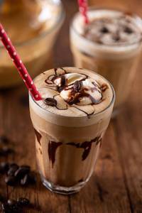 Cold coffee with ice cream  [large]