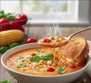 Cheese Corn Tomato Soup