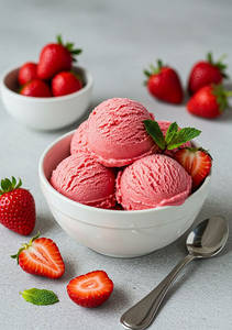 Fresh Strawberry Ice Cream