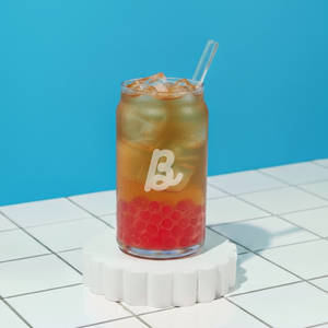 Peach Iced Bubble Tea