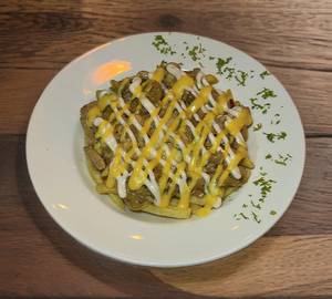 Heavenly special cheesy chicken loaded fries