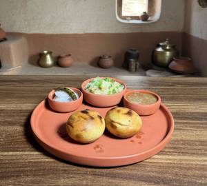 Plain Baati + Chokha