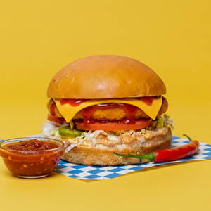 Fire & Cheese Veg Burger