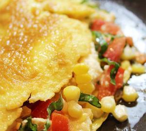 Corn Bread Omelette