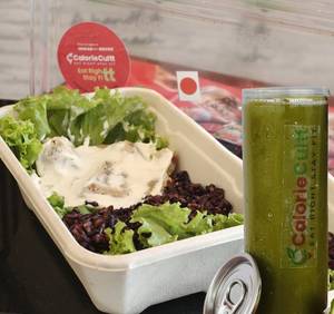 Black Rice Tuscan Chicken + Detox Drink