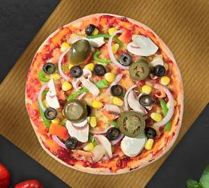 Veggie loaded pizza