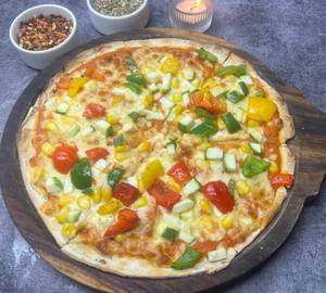 No Onion No Garlic Exotic Pizza,