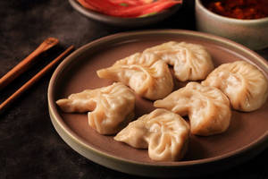 Veg  Steamed Momos 8pcs
