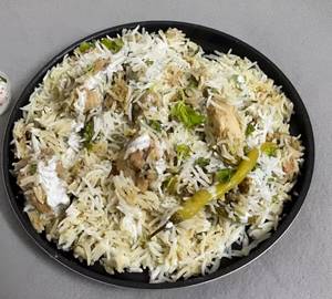 Dum White Chicken Biryani