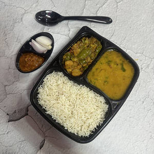 Dal Rice & Dry Sabzi Meal Box