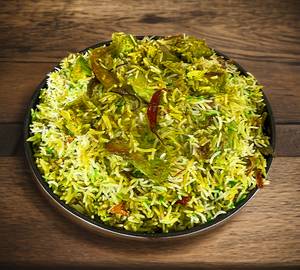 Green Masala Dum Chicken Biryani
