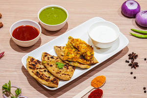 2 Aloo Paratha With Raita