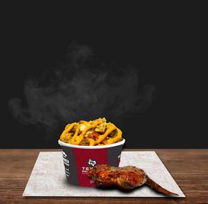 Regular Chicken Rice Bowl+ 1pc Wing