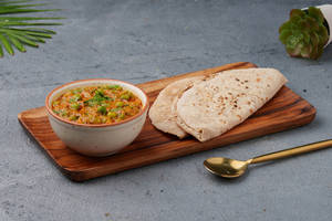Phulka[2Pc] + Green Peas Masala[ 100Ml ]