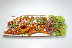 Sesame Honey Chilli Potatoes