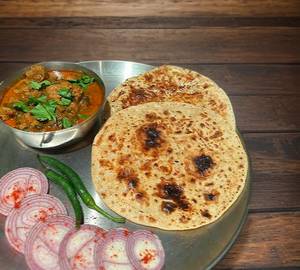 Soyabean Aloo Sabji with 4 Tawa Roti
