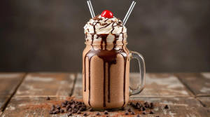 Chocolate Shake With Ice Cream