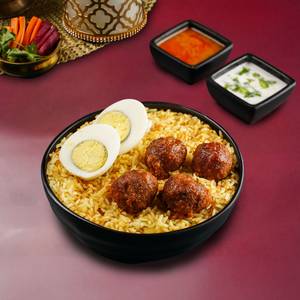 Chicken Kofta Biryani Bowl (Kola Urundai)