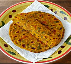 Methi thepla(1 pcs) +lasan chtni