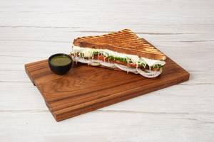Veg Paneer Cheese Grilled Sandwich (Triple Layered)