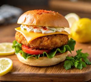 Aloo Tikka Cheese Burger