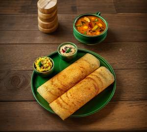 Ghee Dosa 2 Piece  & chantny  vada samber