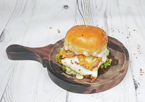 Melted Mozzarella Chicken Burger