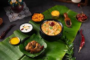 Rasam Rice with Pepper Chicken
