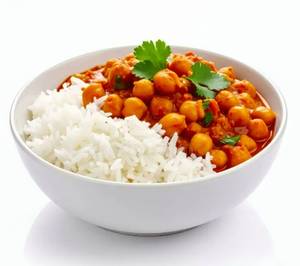 White Chana with Rice