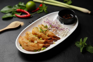 Golden Fried Prawns